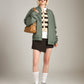 PROPAGANDA - Lacie Crewneck Cardigan - Sand w/Dark Brown Stripes