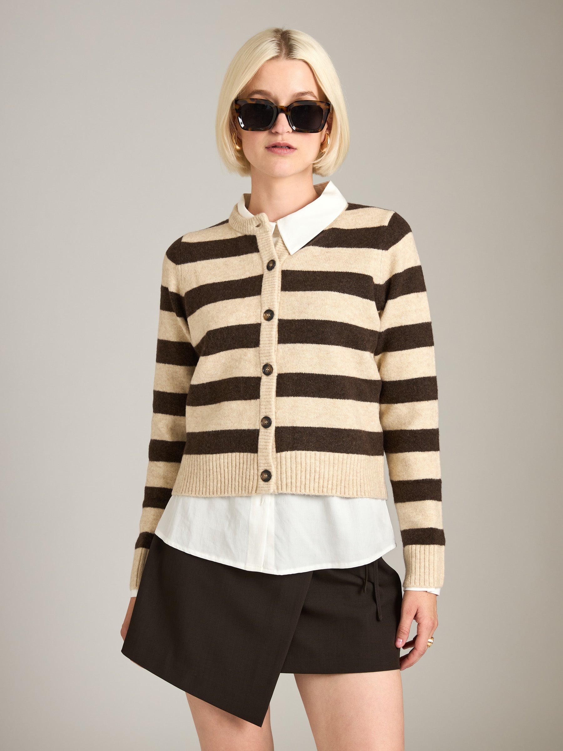 PROPAGANDA - Lacie Crewneck Cardigan - 