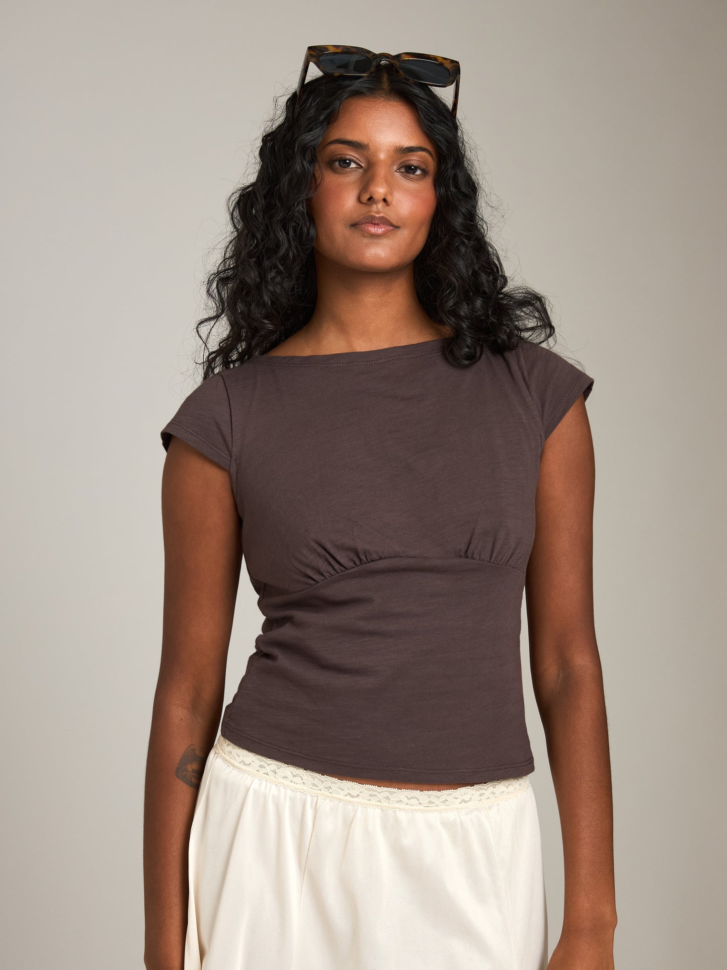 PROPAGANDA - Mimi Cap Sleeve Baby Tee - 