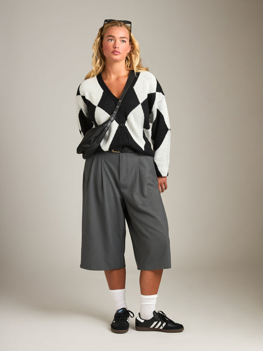 Oliver Argyle Check Cardigan