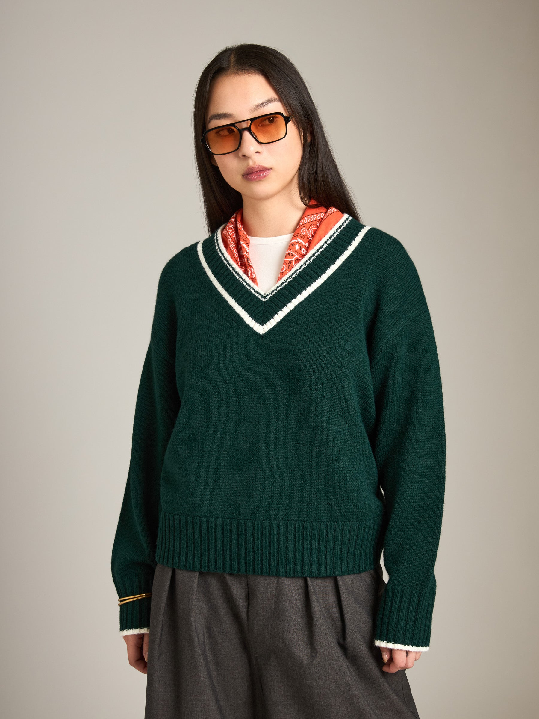 PROPAGANDA - Paxton V-Neck Pullover Sweater - 