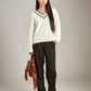 PROPAGANDA - Paxton V-Neck Pullover Sweater - Ivory