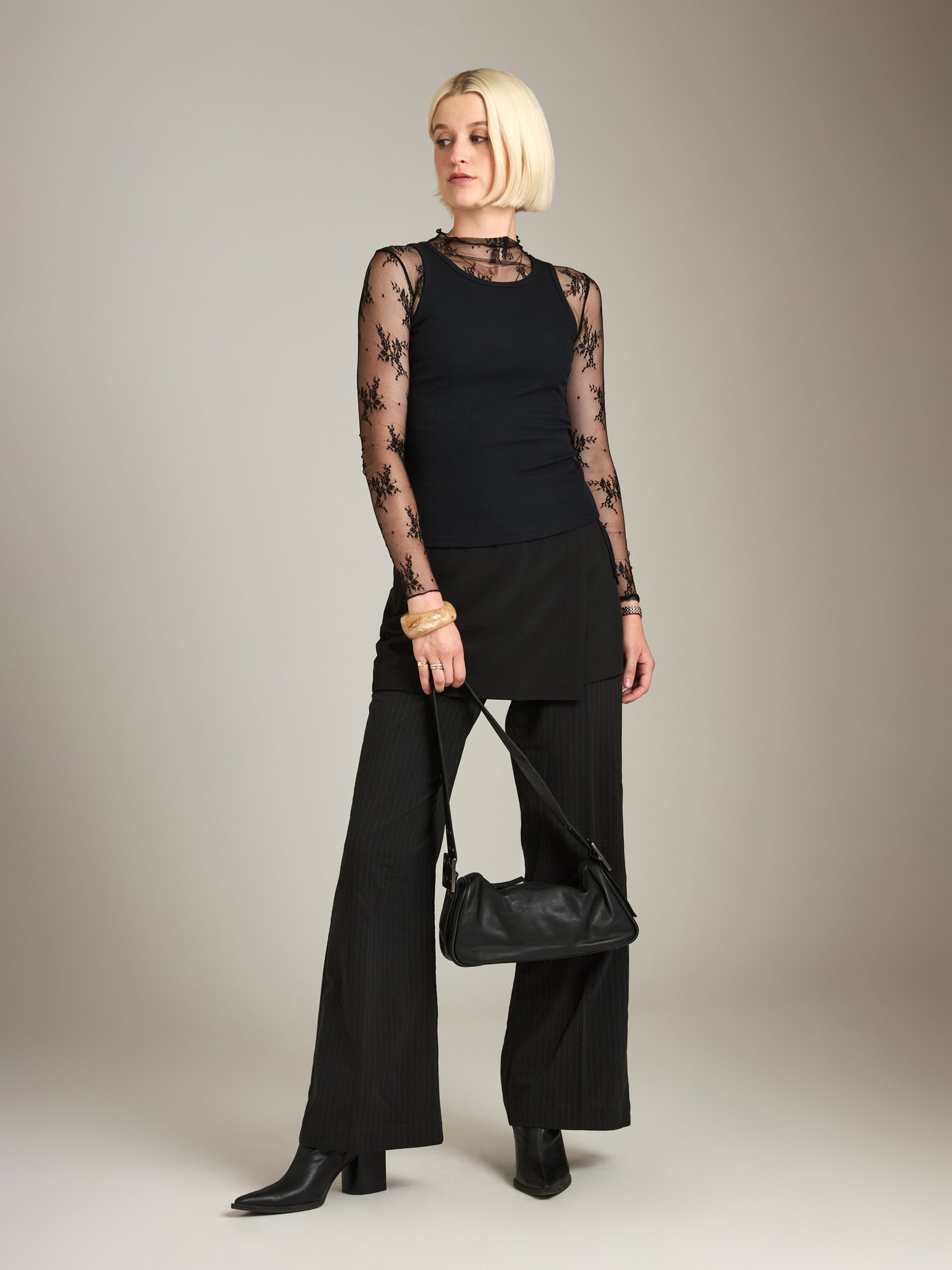 Charlita Floral Mock Neck Top