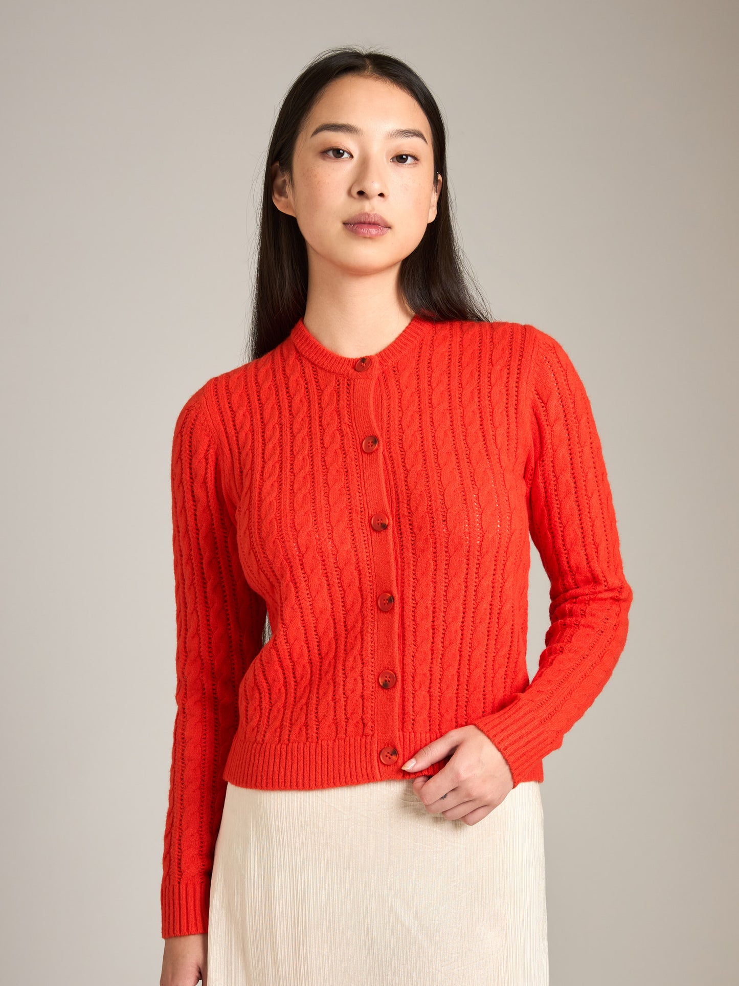 Yumi Pointelle Cardigan