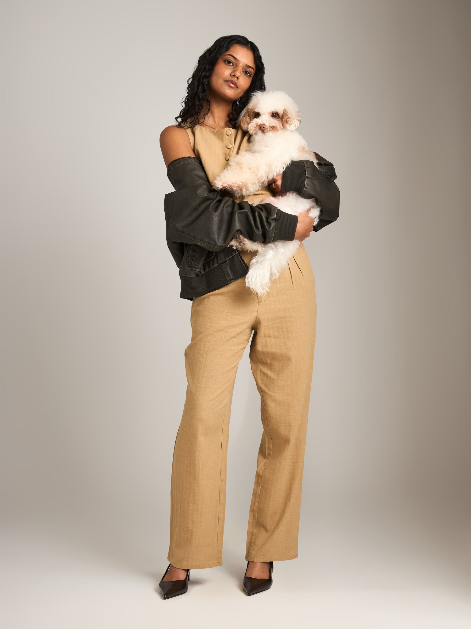 PROPAGANDA - Aletta Pleated Pants - Oat Beige