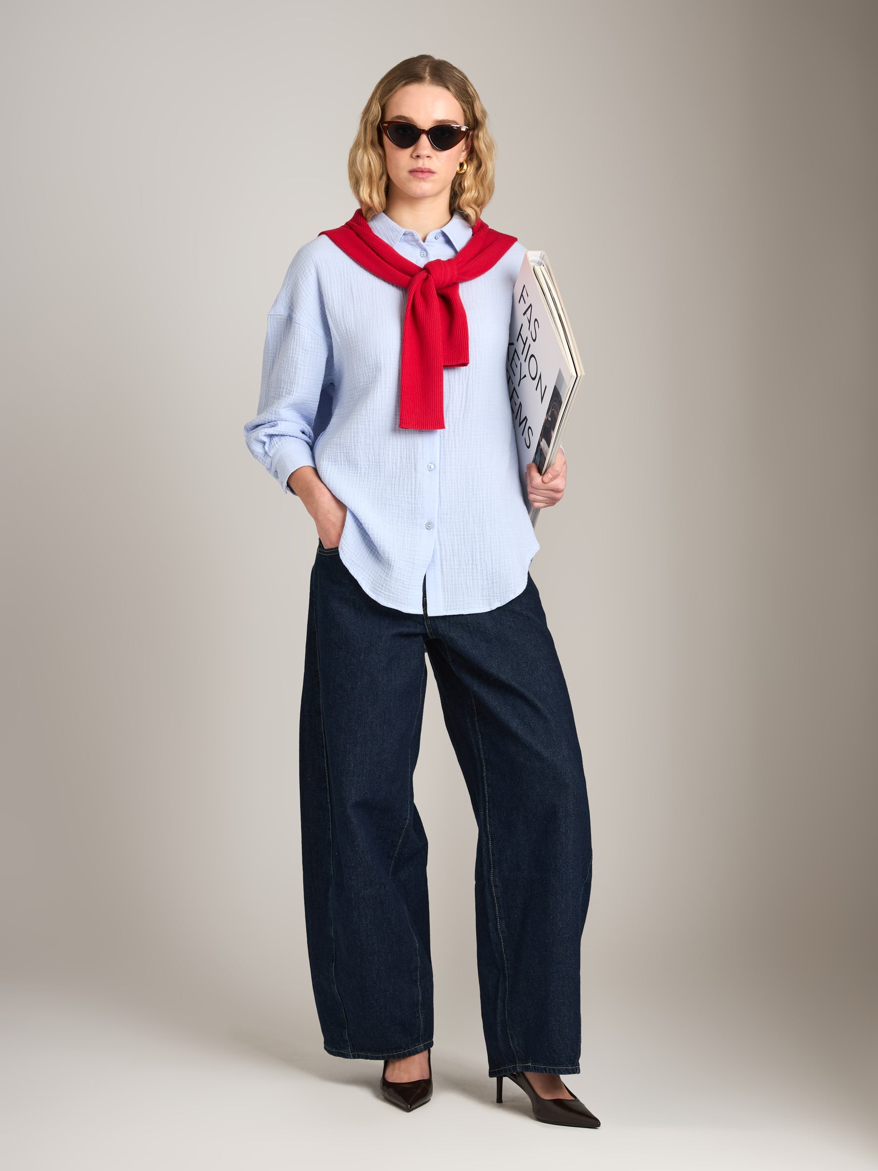 PROPAGANDA - Lee Relaxed Shirt - Blue Aura