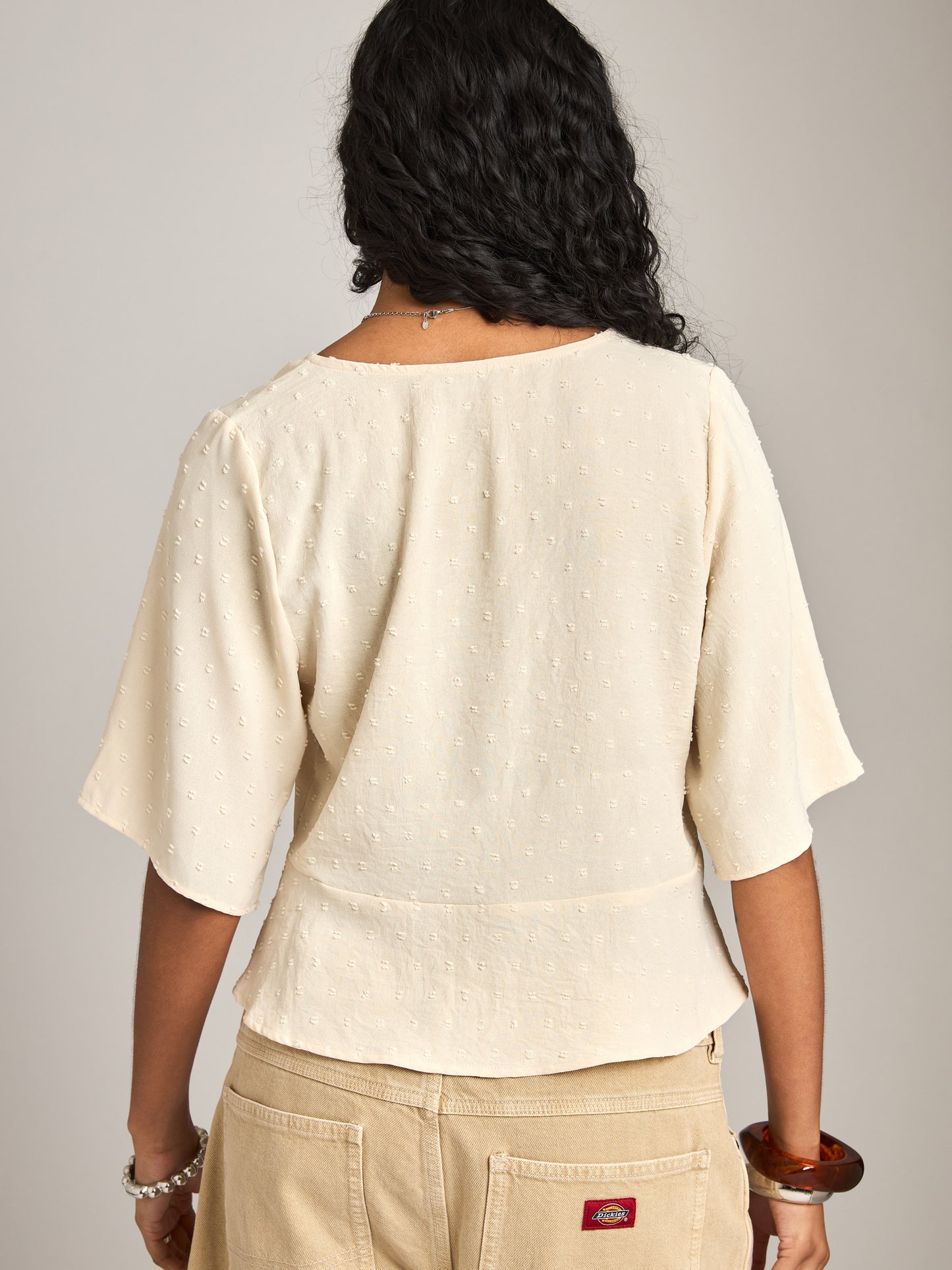 MONK & LOU - Margo Double Tie Blouse - 