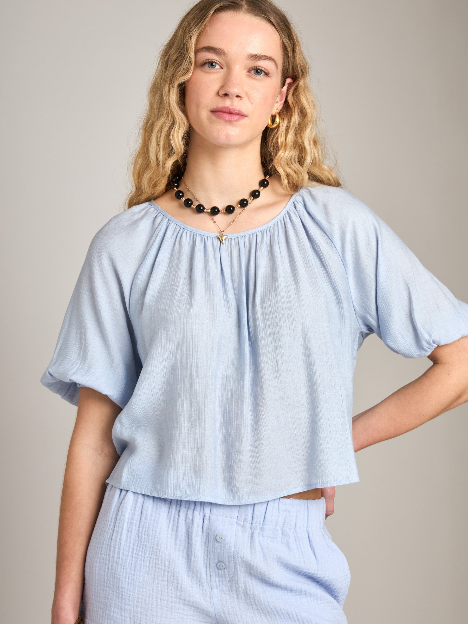 PROPAGANDA - Melinda Gathered Top - 