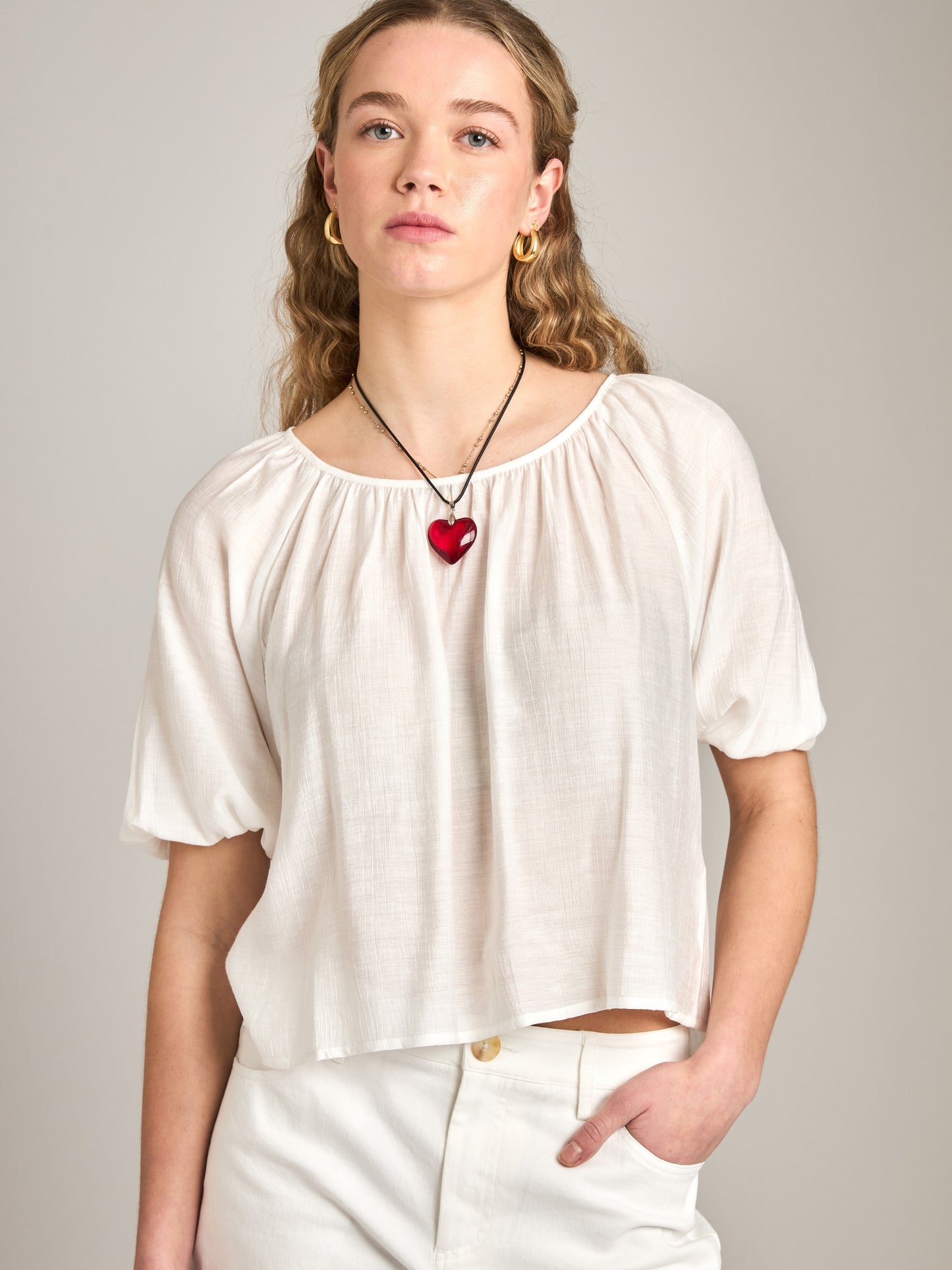 PROPAGANDA - Melinda Gathered Top - 