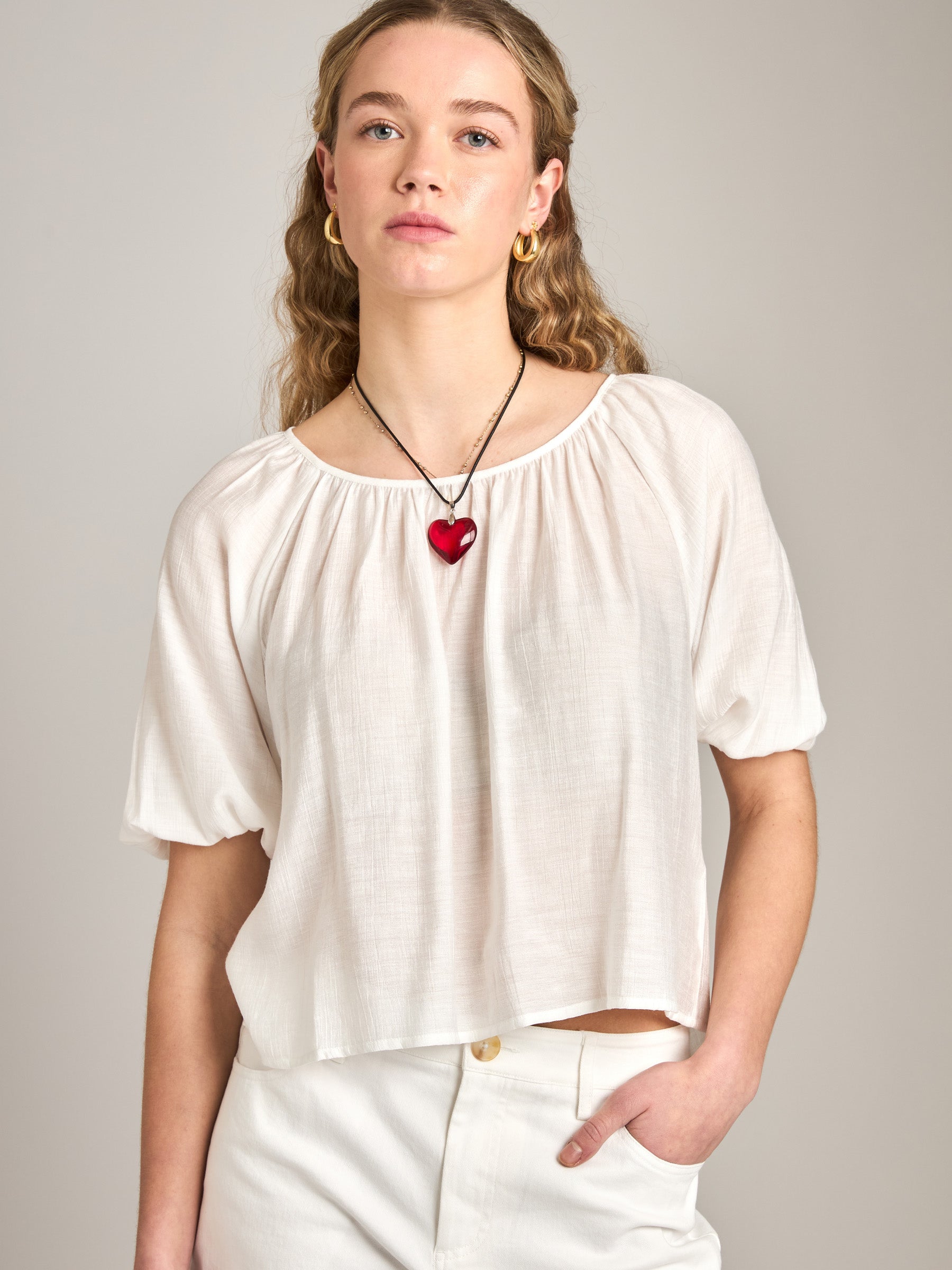 PROPAGANDA - Melinda Gathered Top - 