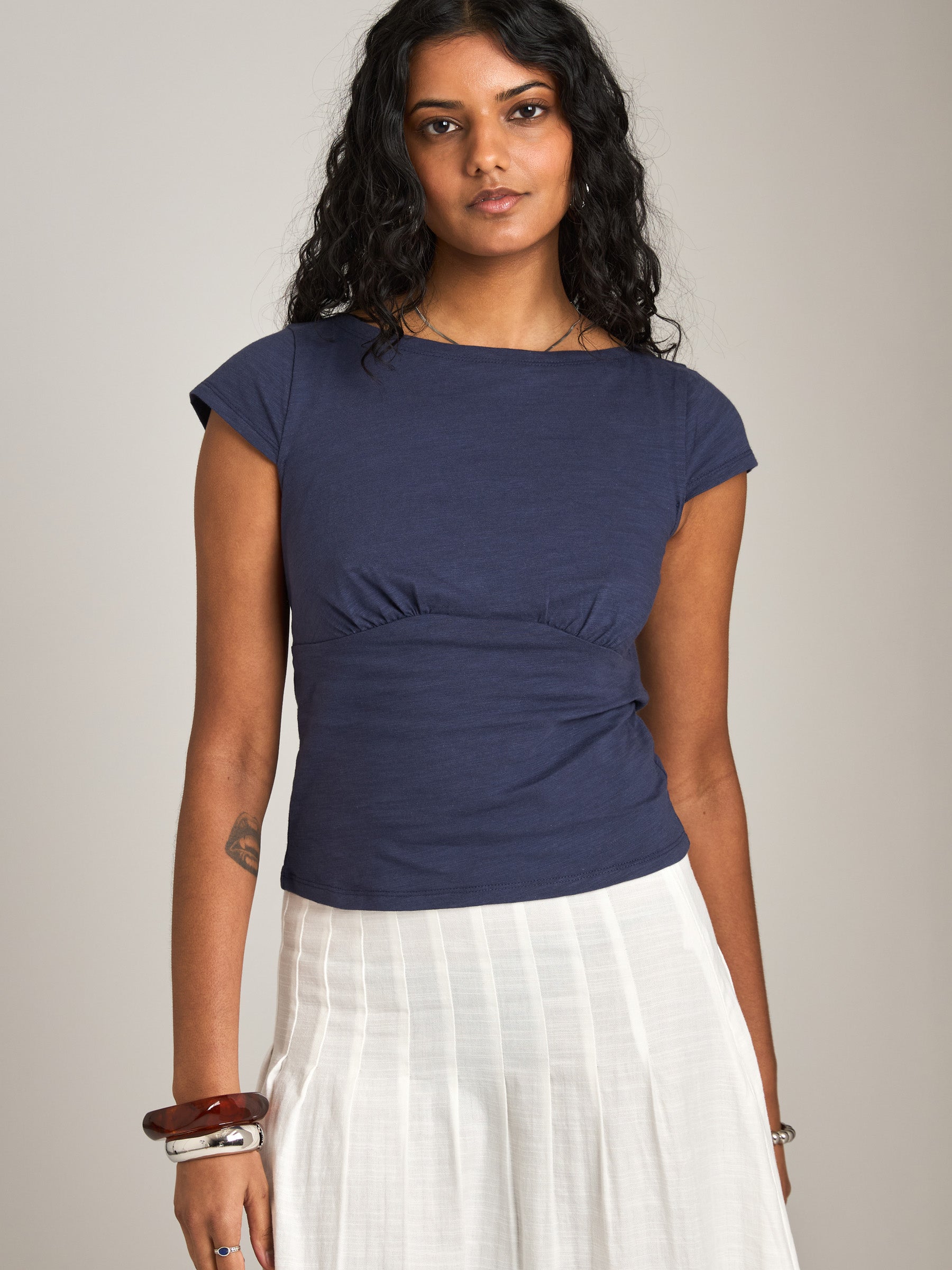 PROPAGANDA - Mimi Cap Sleeve Baby Tee - 