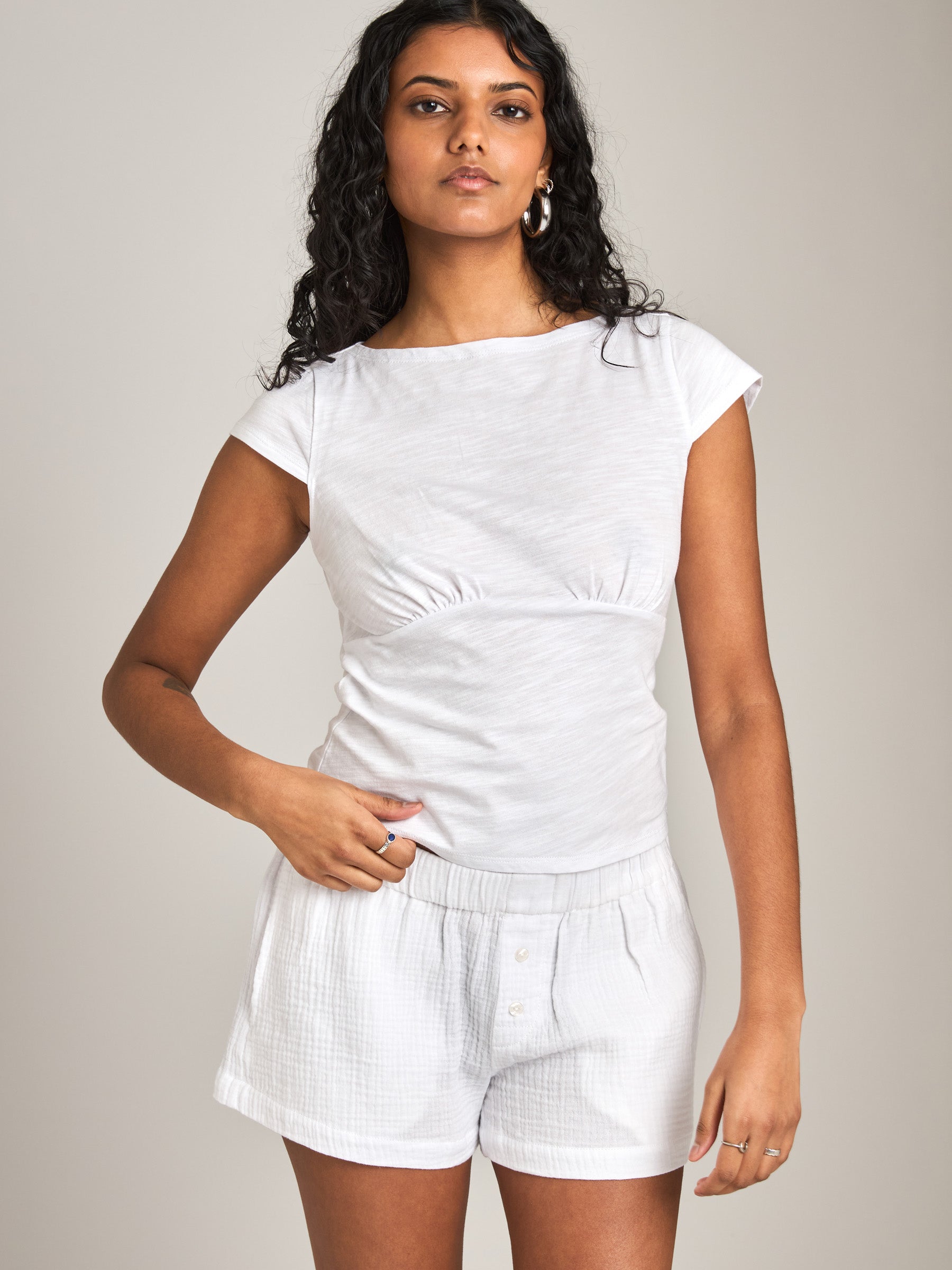 PROPAGANDA - Mimi Cap Sleeve Baby Tee - 