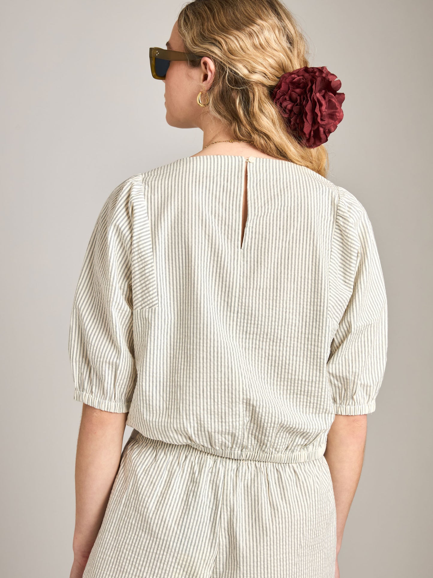 PROPAGANDA - Nellie Pinstripe Balloon Top - 