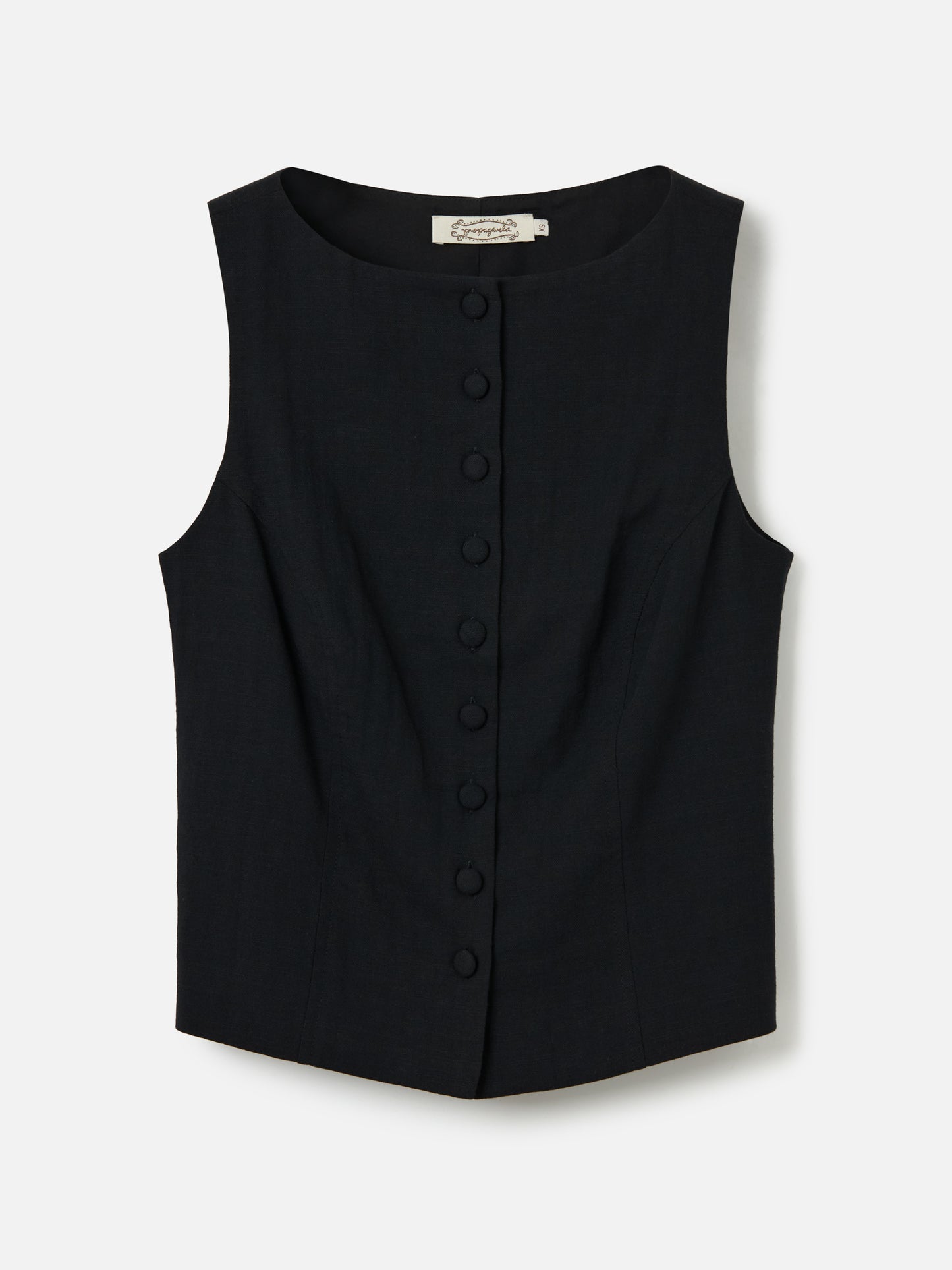 PROPAGANDA - Paige Boatneck Vest - Black
