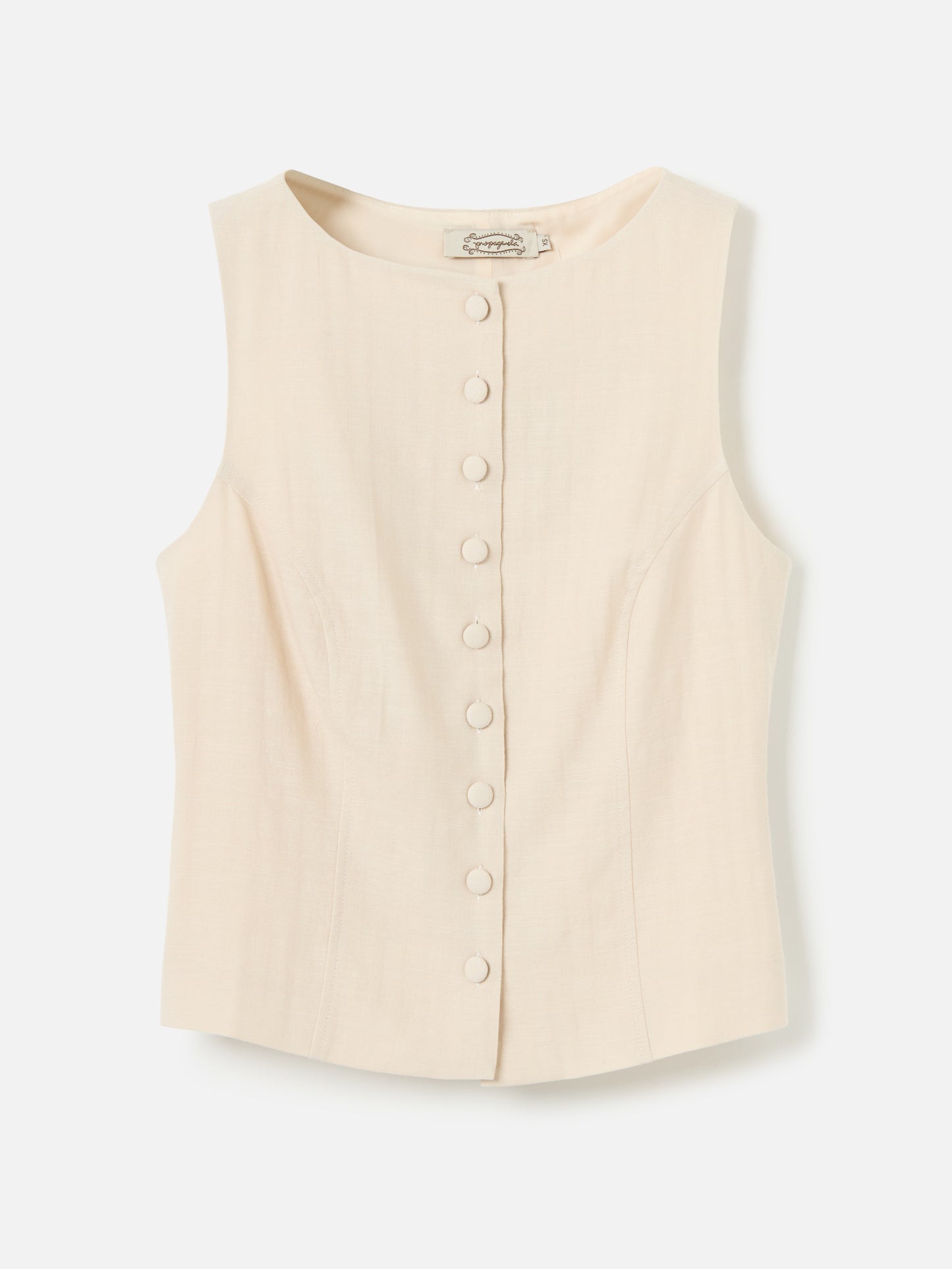 PROPAGANDA - Paige Boatneck Vest - Cream