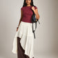 PROPAGANDA - Shelly Ruffle Maxi Skirt - White