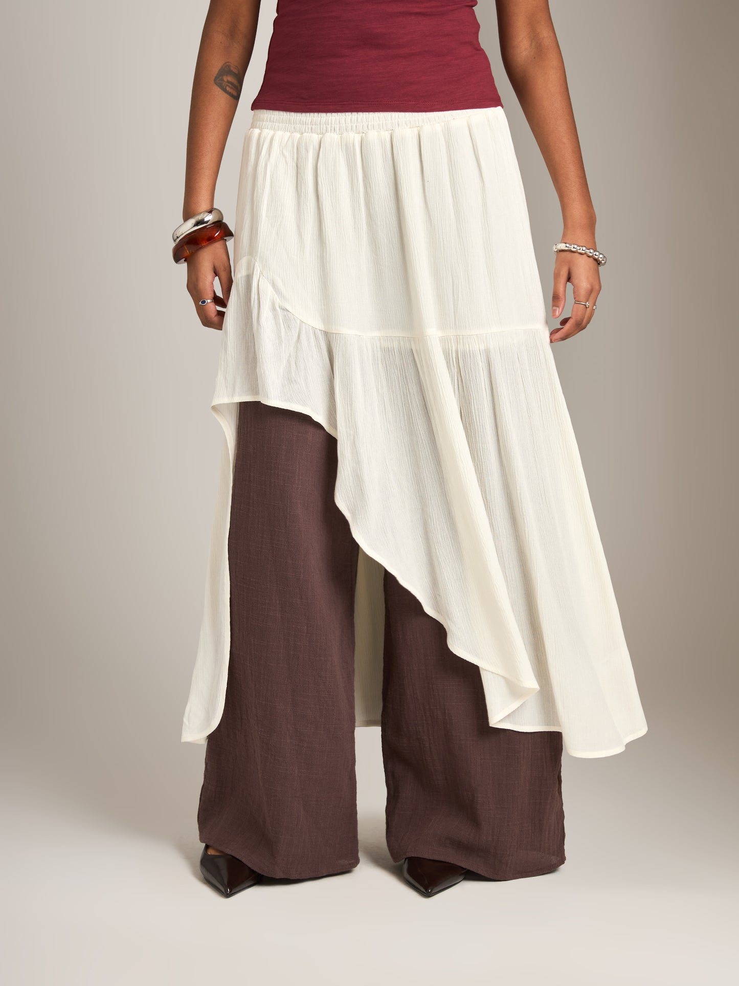 PROPAGANDA - Shelly Ruffle Maxi Skirt - 