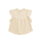 PROPAGANDA - Teresa Ruffle Top - Pale Yellow