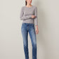 Mari Midrise Slim Straight Leg Jeans - 15 Year Shoreline