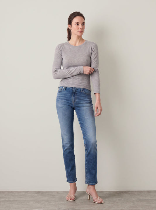 Mari Midrise Slim Straight Leg Jeans - 15 Year Shoreline