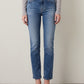 Mari Midrise Slim Straight Leg Jeans - 15 Year Shoreline
