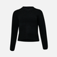 MONK & LOU - Roni Boucle V-neck Pullover Sweater - Black