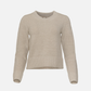MONK & LOU - Roni Boucle V-neck Pullover Sweater - Mist Gray