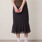 LOVEFINN - Ruffled Polka Dot Skirt - 