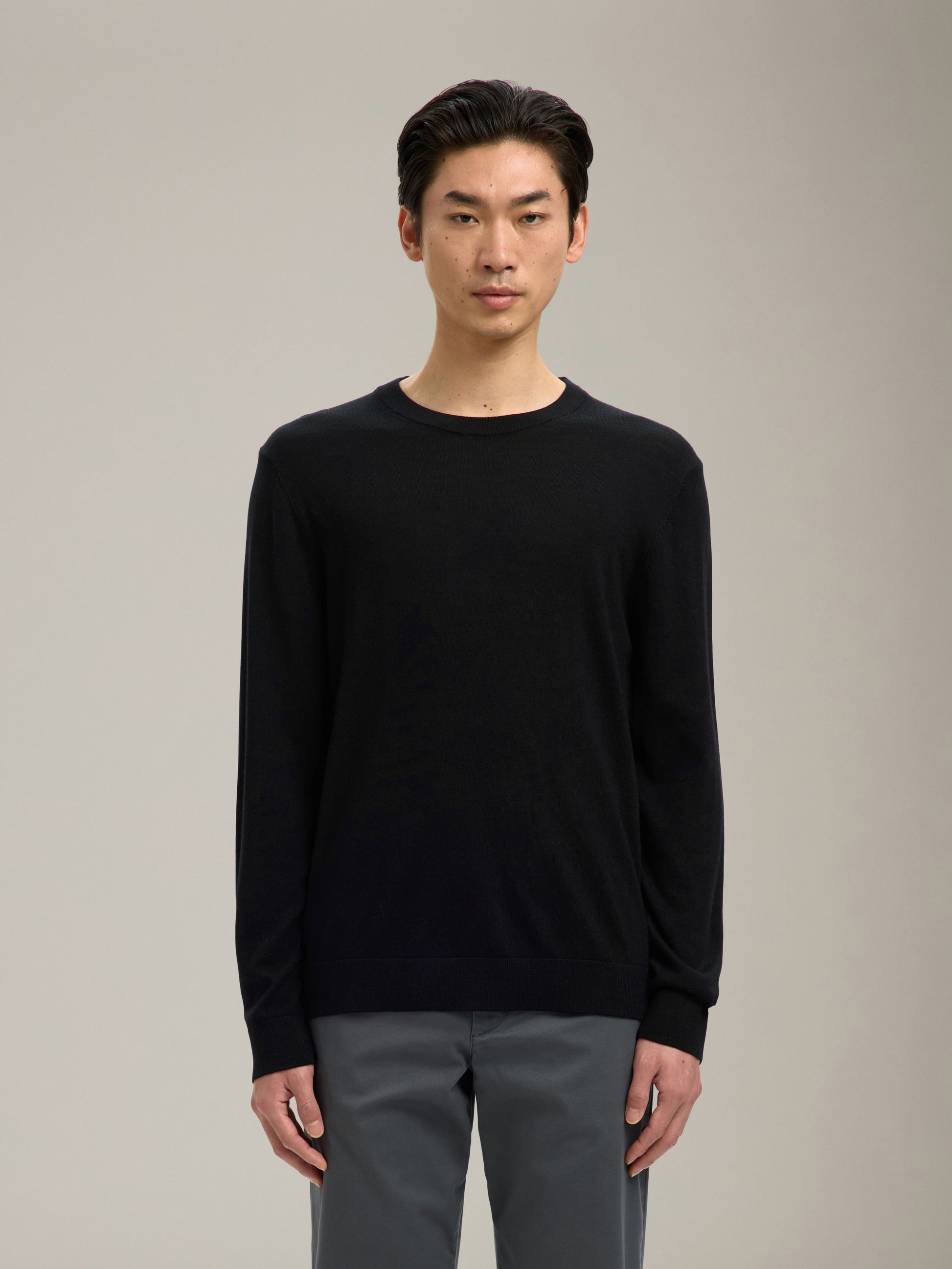 SELECTED - Tray Merino Crewneck Sweater - 