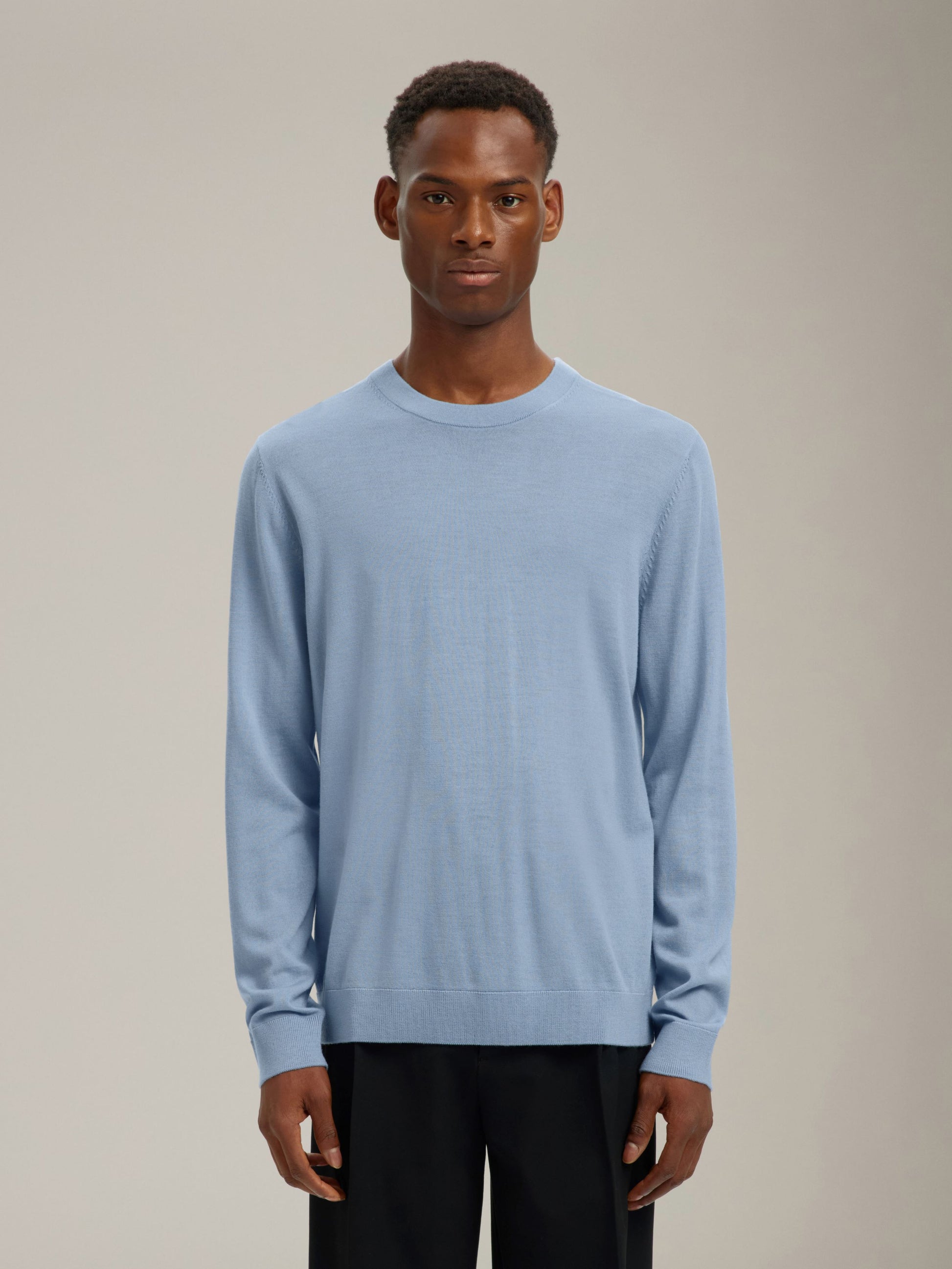 SELECTED - Tray Merino Crewneck Sweater - 