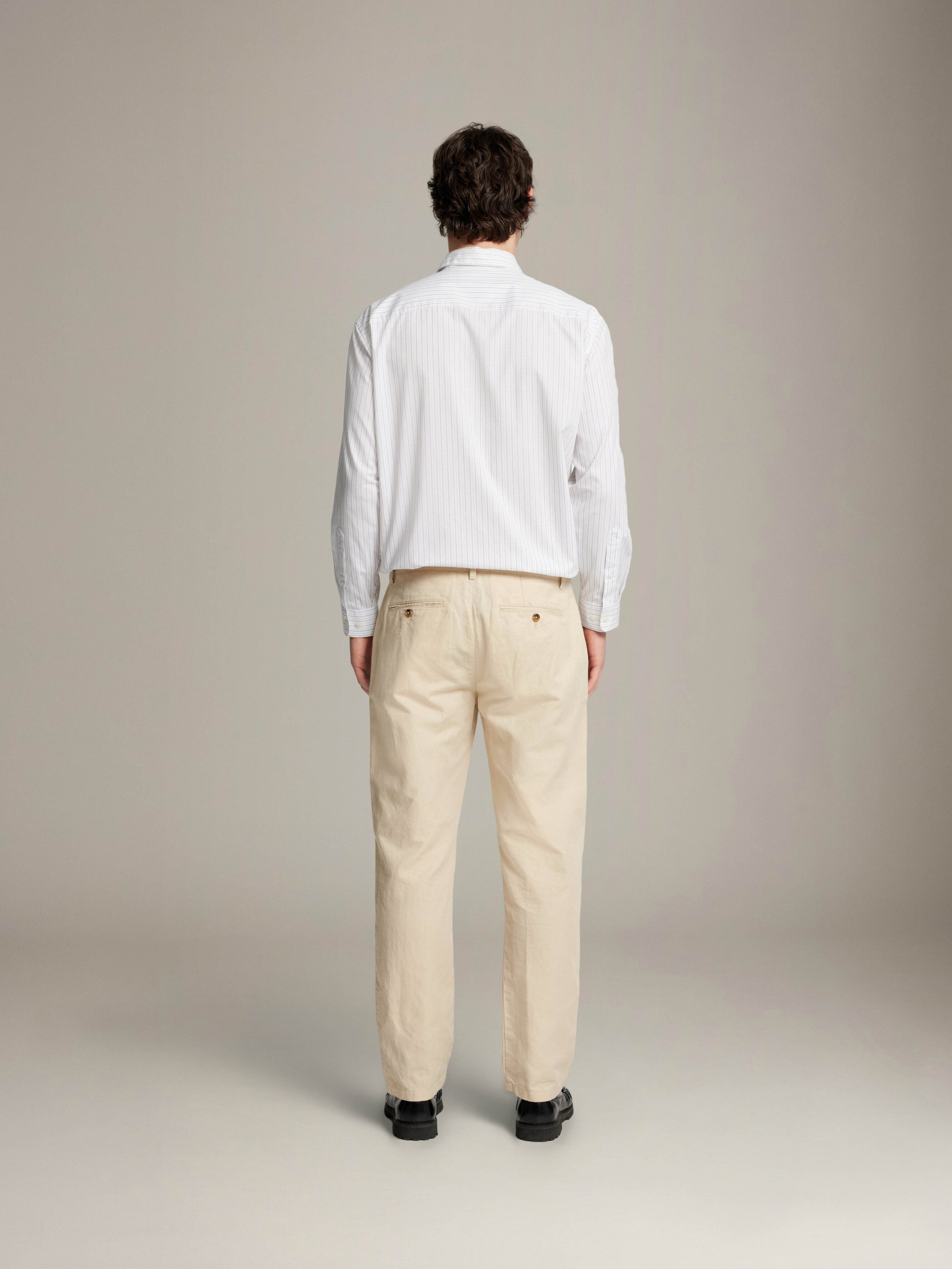 SELECTED - Miles Straight Linen Blend Pants - 
