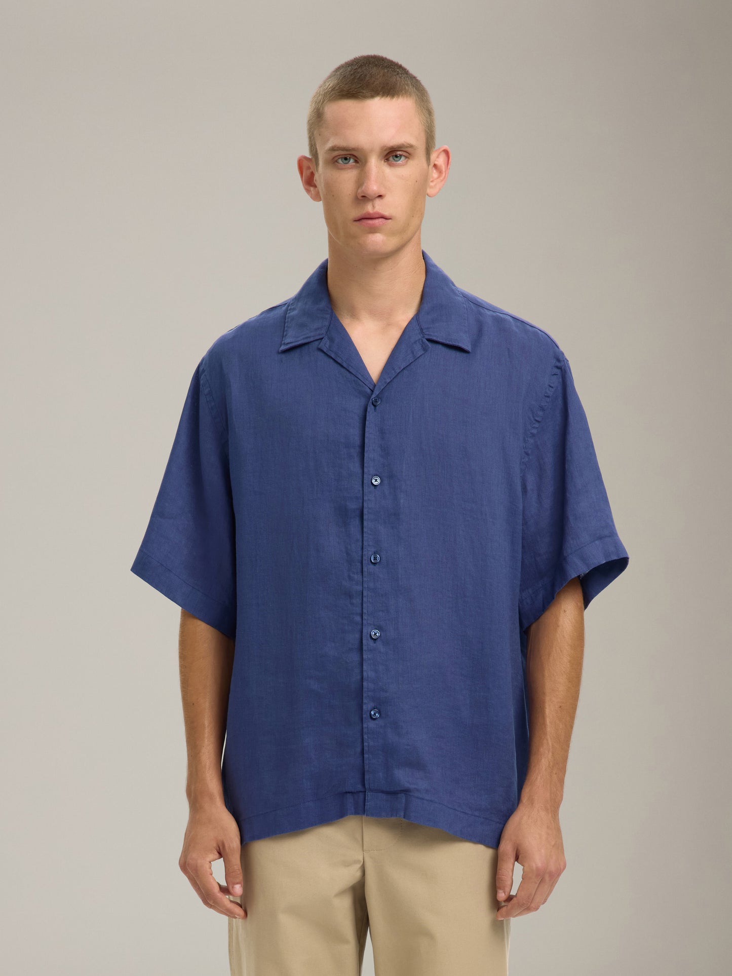 SELECTED - Kylian Relaxed Linen Shortsleeve Shirt - 