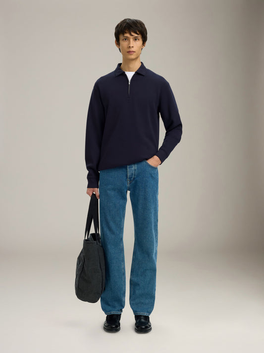 Manuel Quarter-Zip Soft Pullover Polo