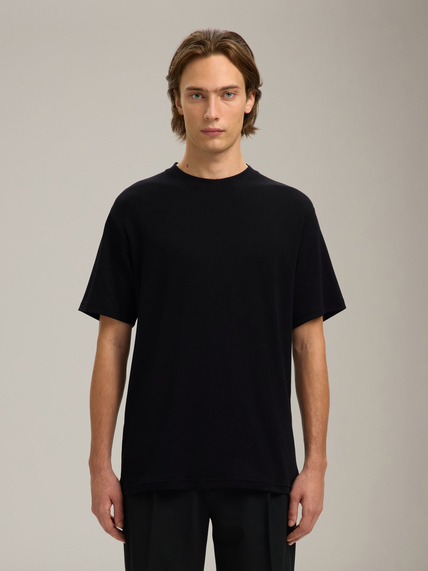 SELECTED - Spencer Rib Shortsleeve T-Shirt - 