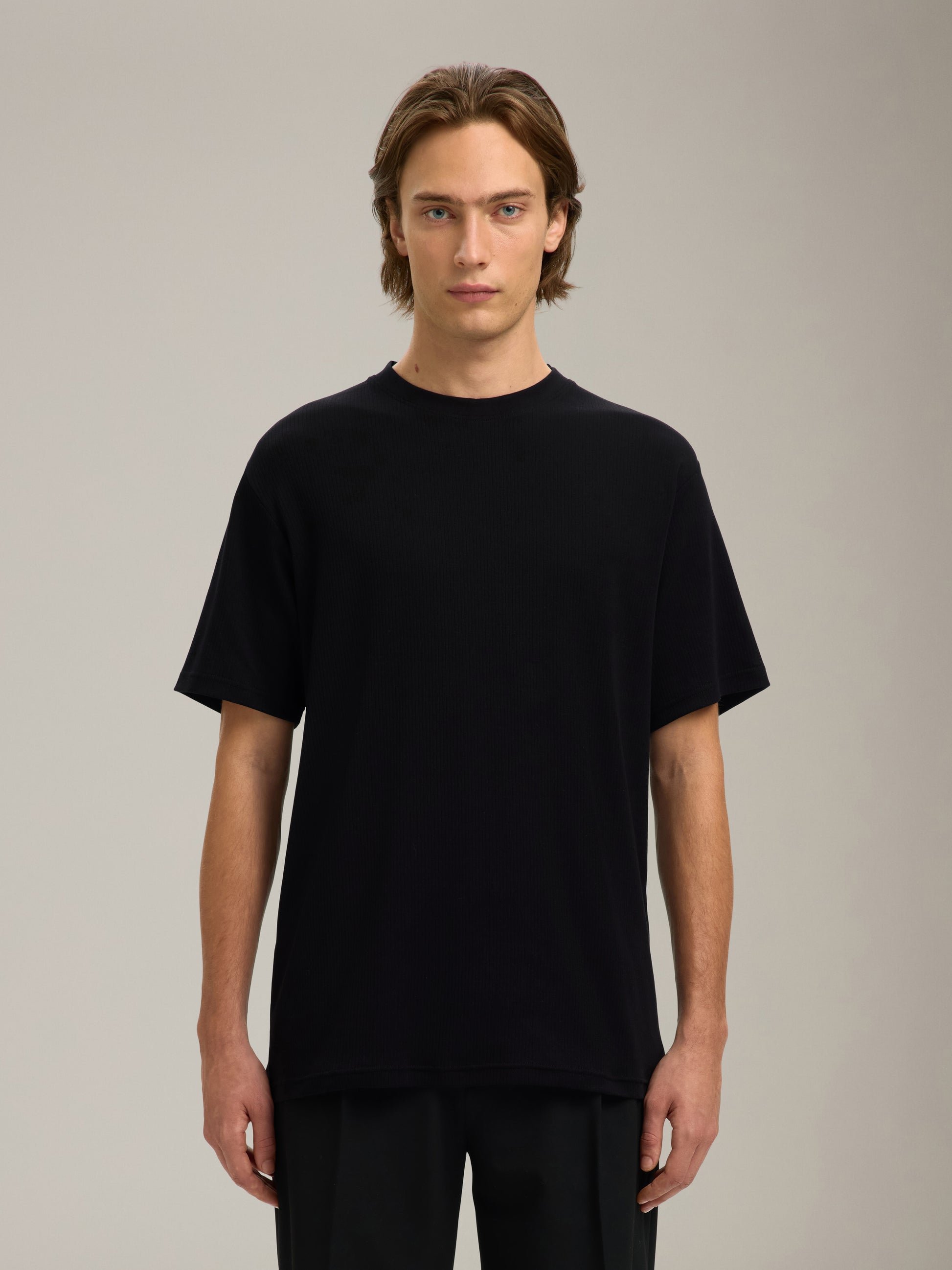 SELECTED - Spencer Rib Shortsleeve T-Shirt - 