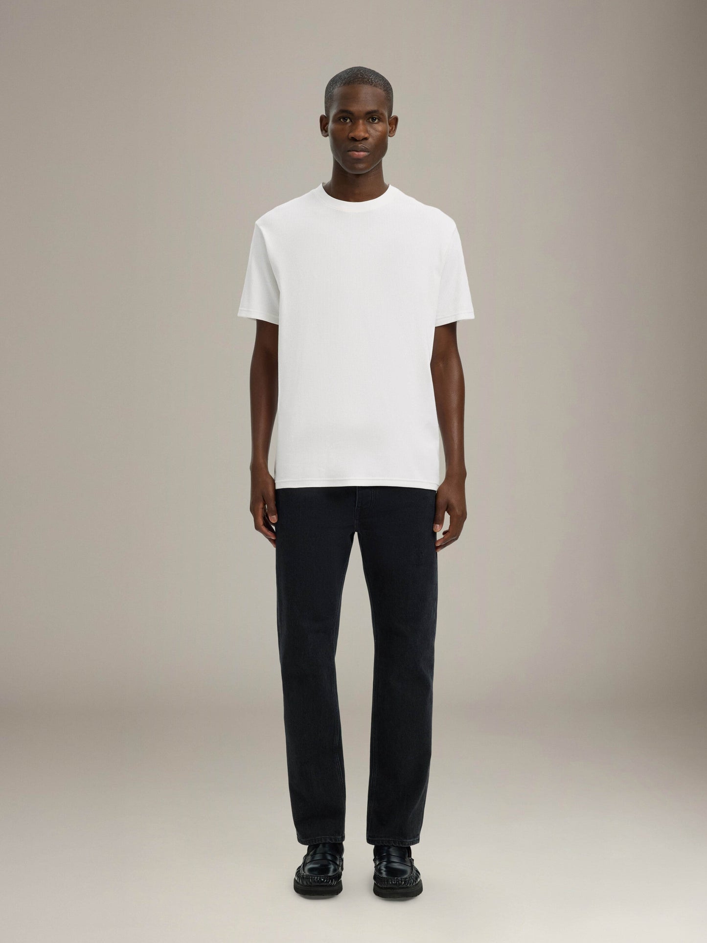 SELECTED - Spencer Rib Shortsleeve T-Shirt - 