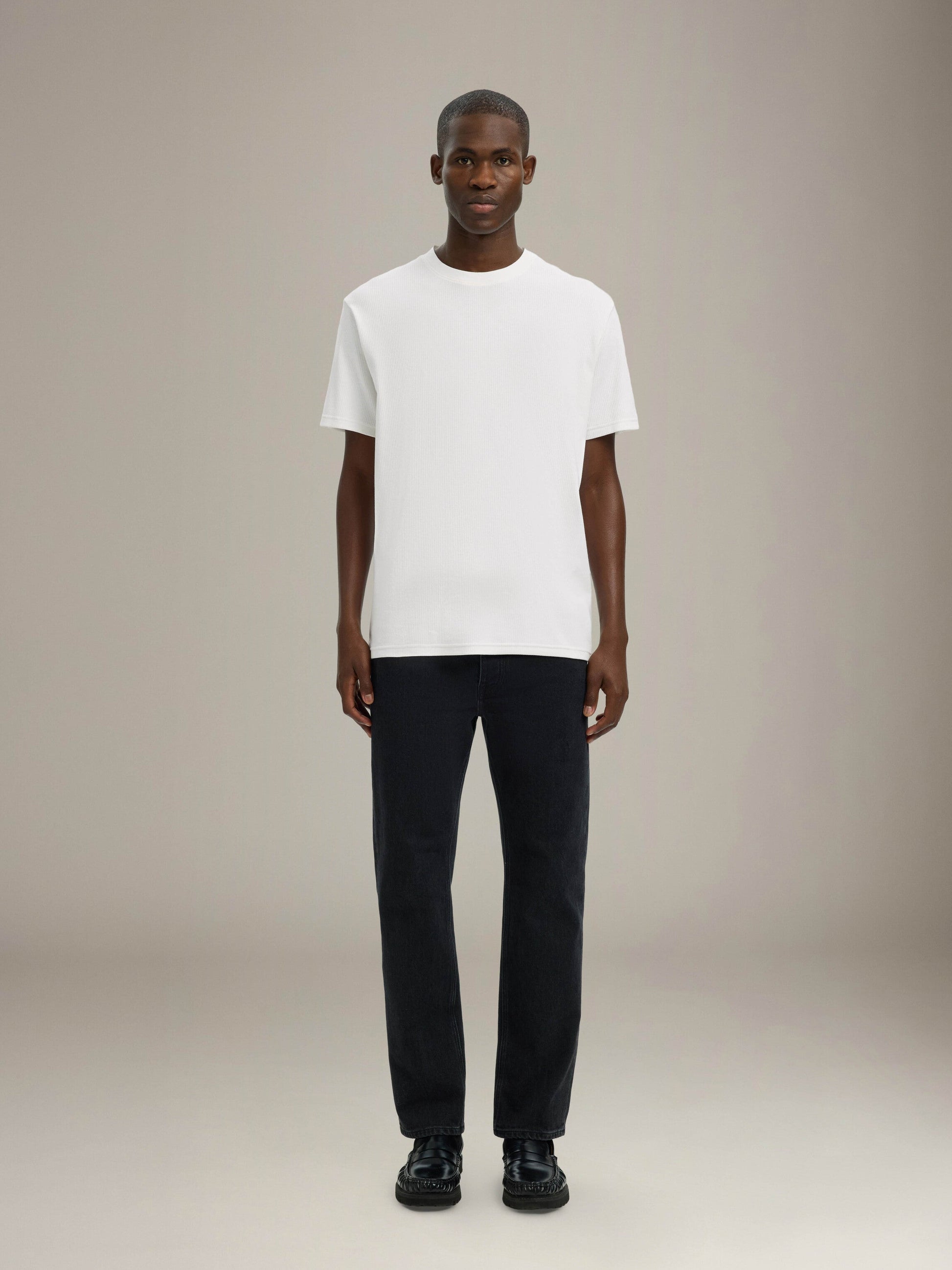 SELECTED - Spencer Rib Shortsleeve T-Shirt - 