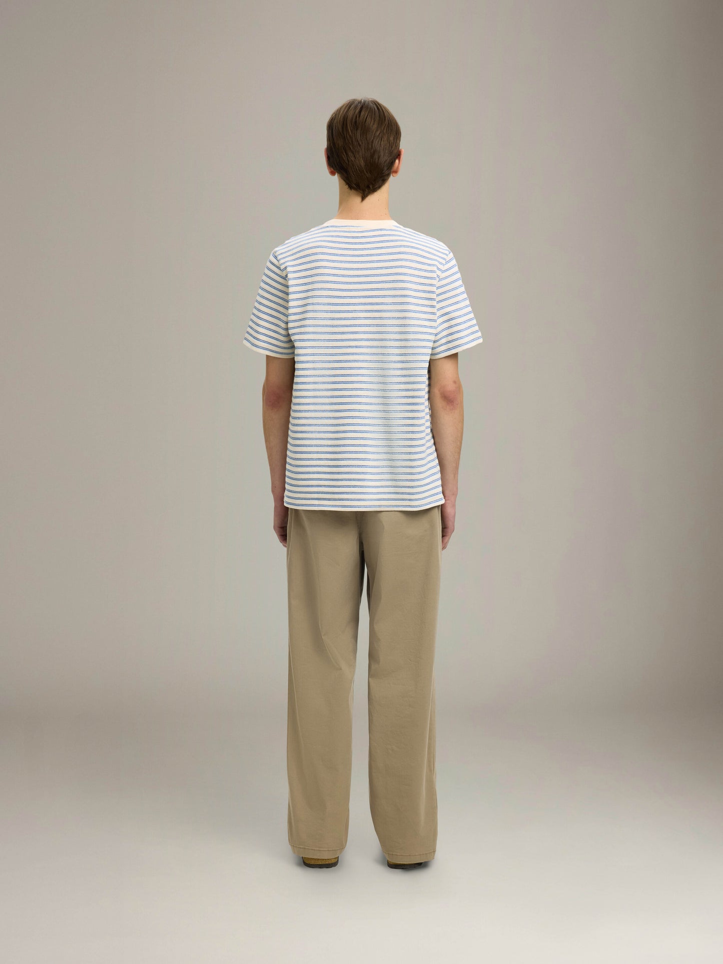 SELECTED - Kevin Stripe Crewneck T-Shirt - 