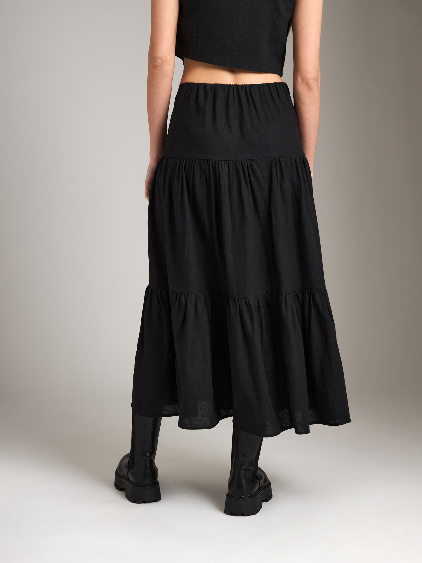 Linen Marciana Boho Skirt