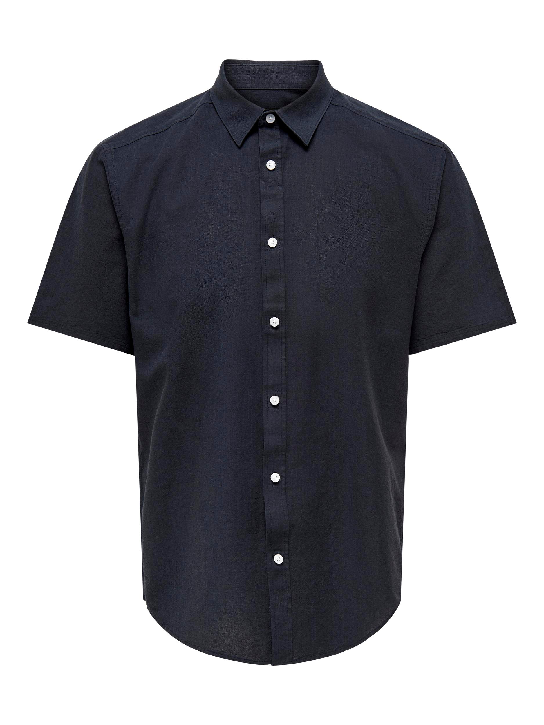 m tops - ONLY&SONS - Roan Linen Cotton Shirt - PLENTY