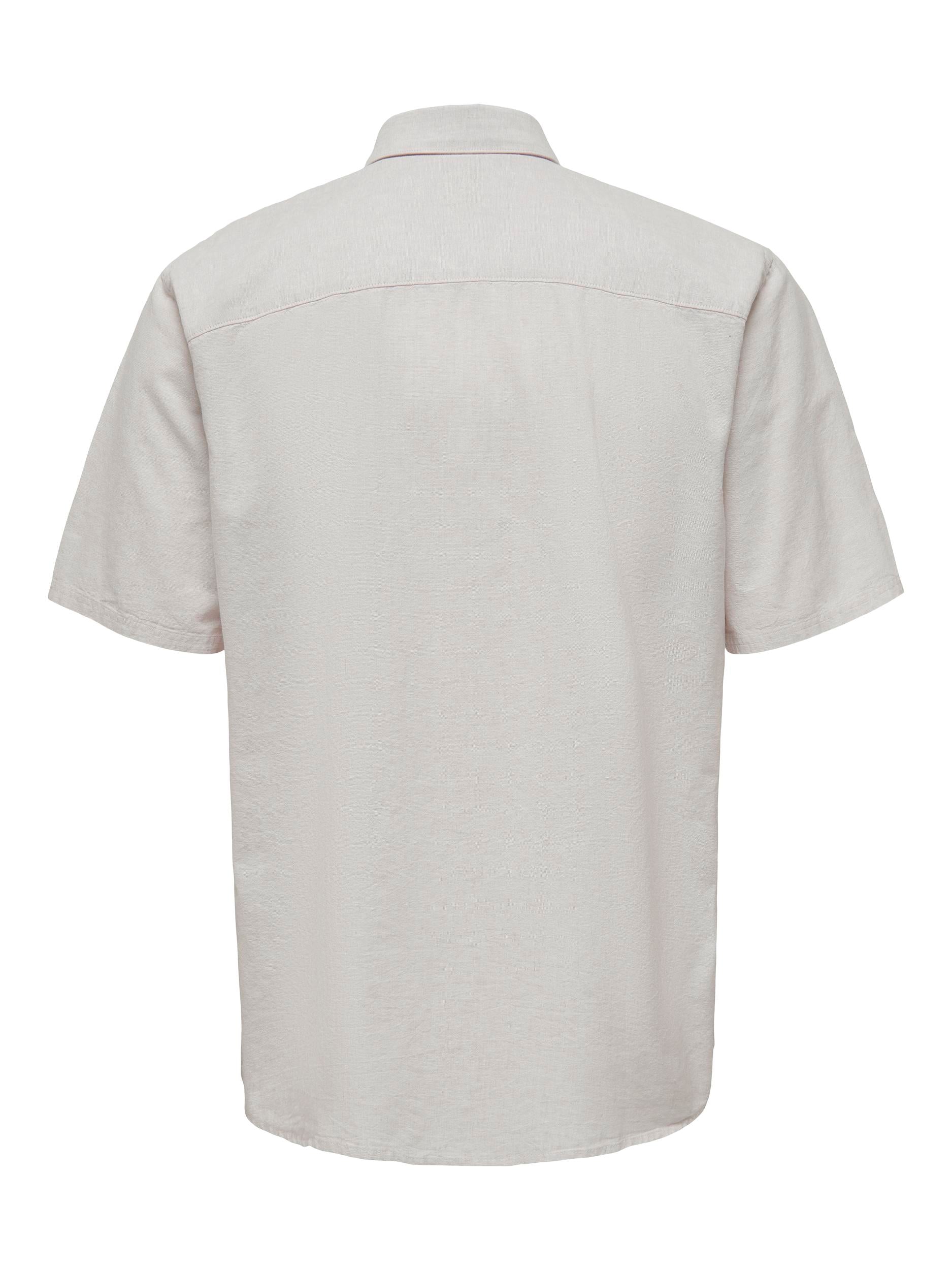 m tops - ONLY&SONS - Roan Linen Cotton Shirt - PLENTY