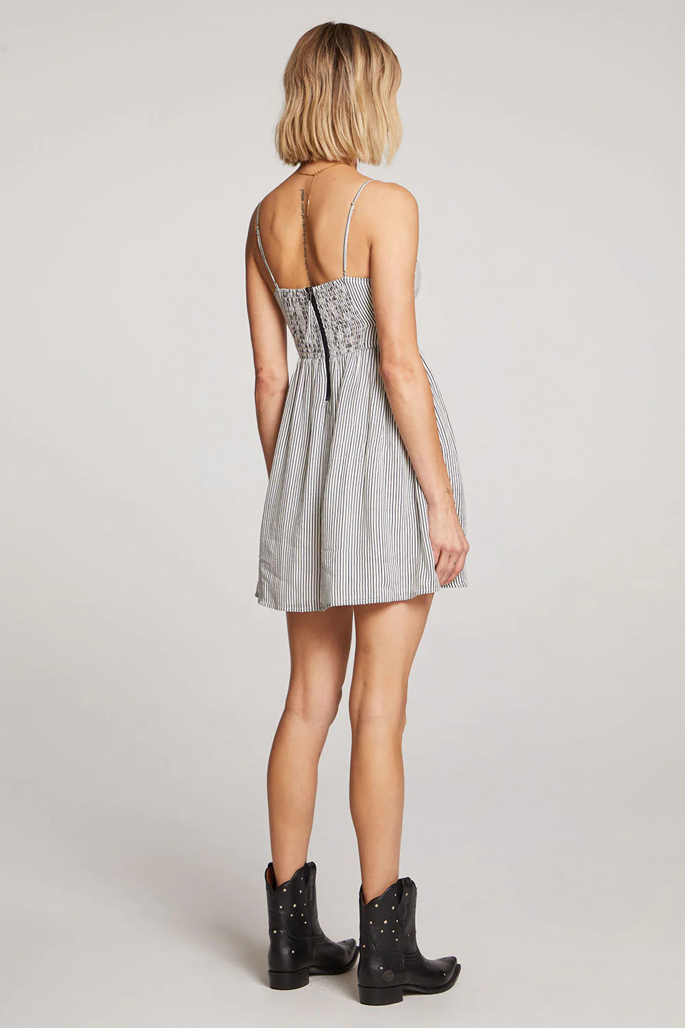 Dresses - Saltwater Luxe - Juneau Stripe Mini Dress - PLENTY