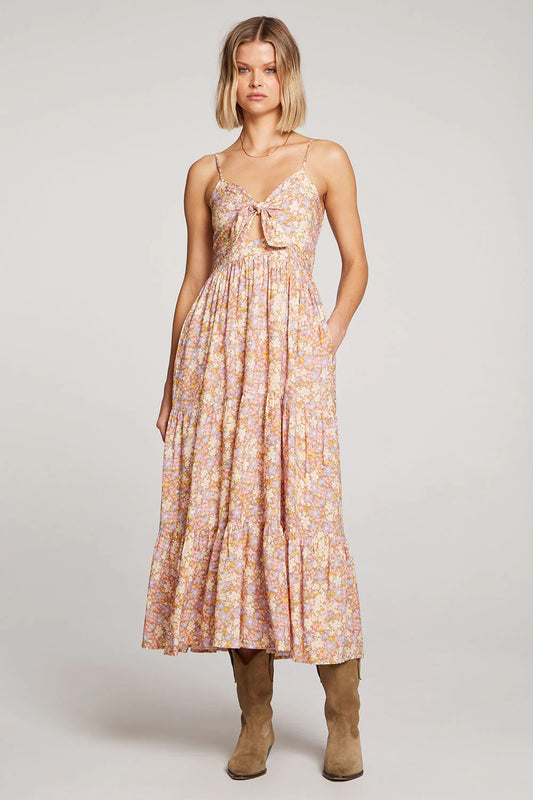 Dresses - Saltwater Luxe - Floral Midi Dress - PLENTY