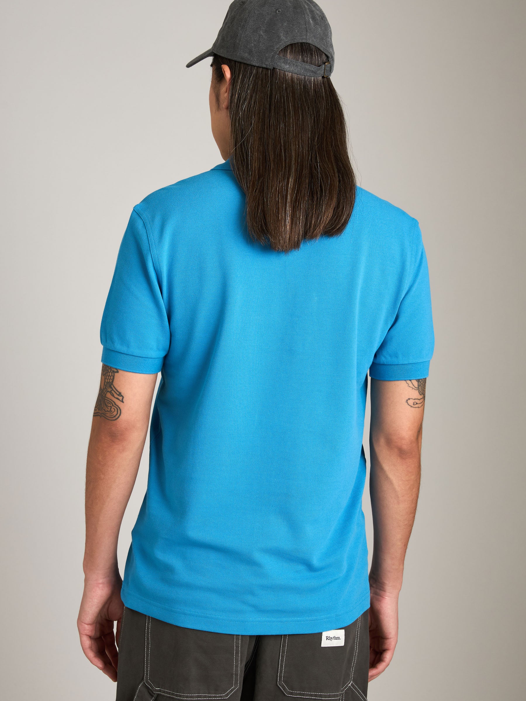 FRED PERRY-Plain Shirt-Court Blue / Ecru