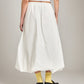 LOVEFINN-Balloon Long Skirt-Off White