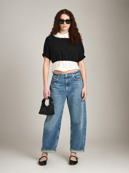 Boatneck Cotton Linen Top