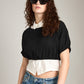 Boatneck Cotton Linen Top