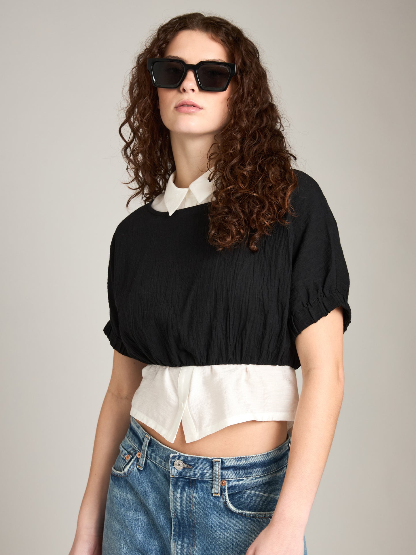 Boatneck Cotton Linen Top