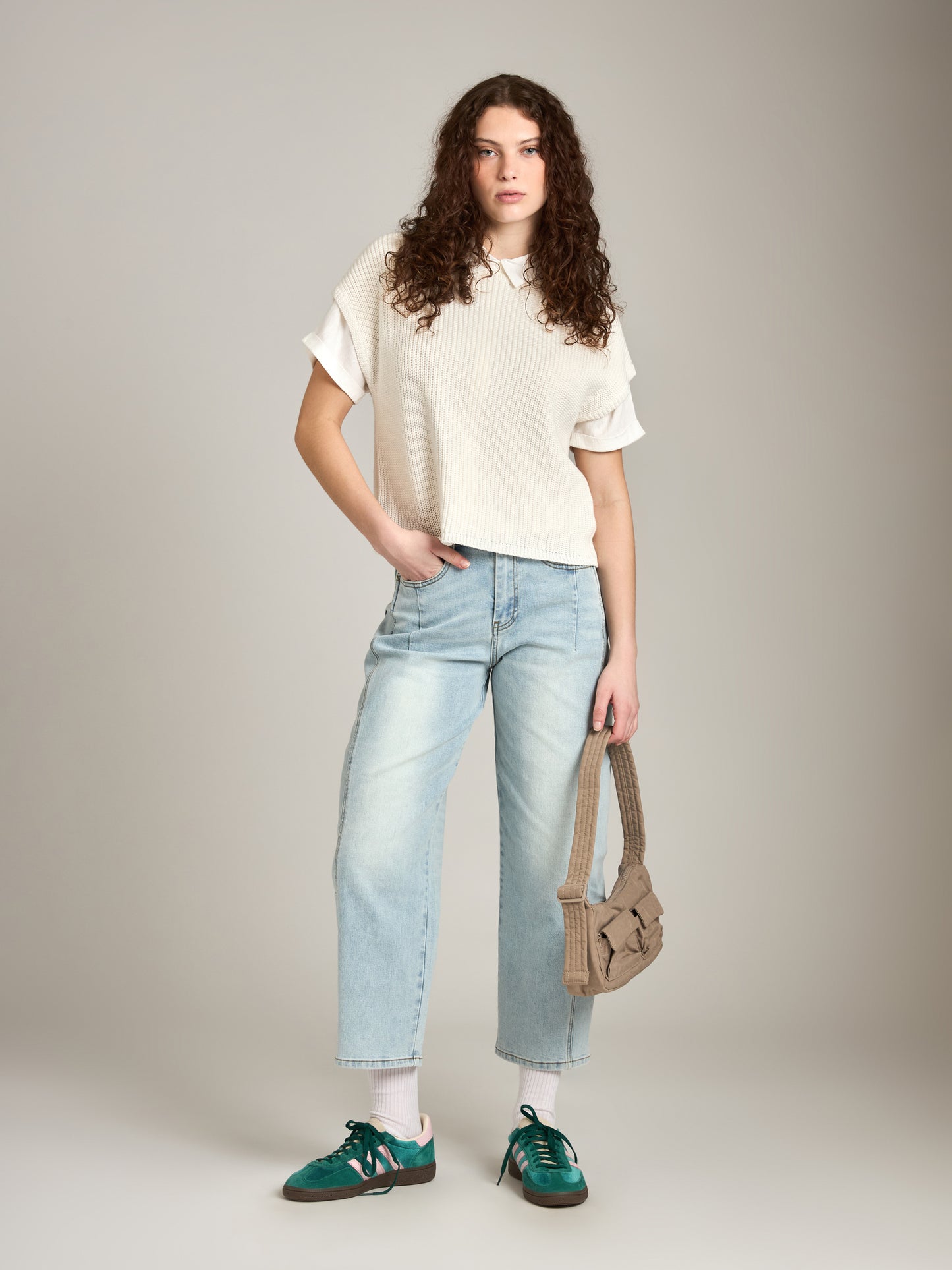 LOVEFINN-Loose Fit Denim Pants-Ice Denim