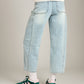 LOVEFINN-Loose Fit Denim Pants-Ice Denim